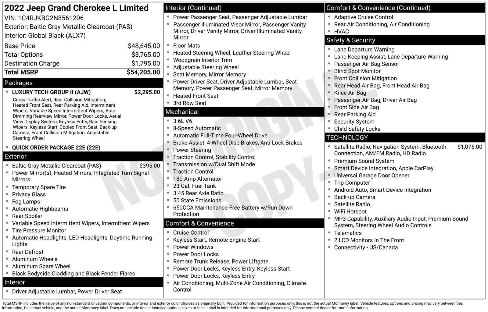 2022 Jeep Grand Cherokee L Limited