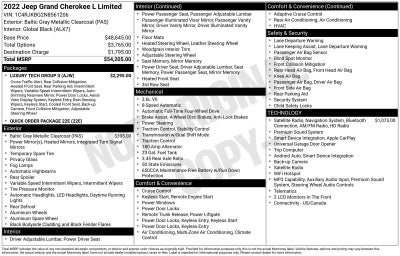 2022 Jeep Grand Cherokee L Limited