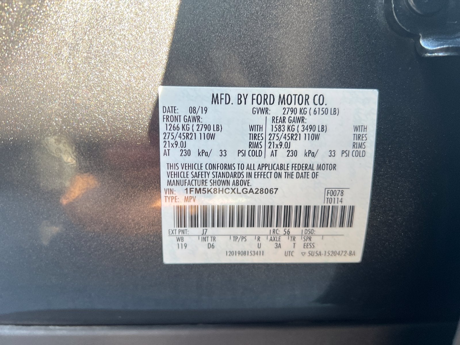 2020 Ford EXPLORER Base