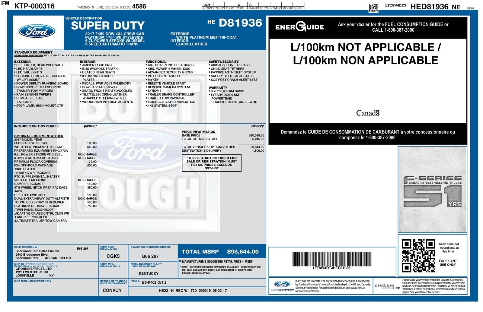 2017 Ford Super Duty F-450 DRW XL