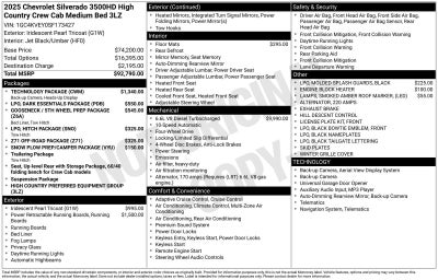 2025 Chevrolet Silverado 3500 HD High Country