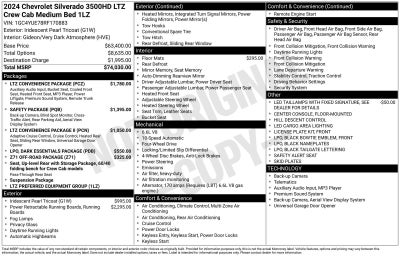 2024 Chevrolet Silverado 3500 HD LTZ