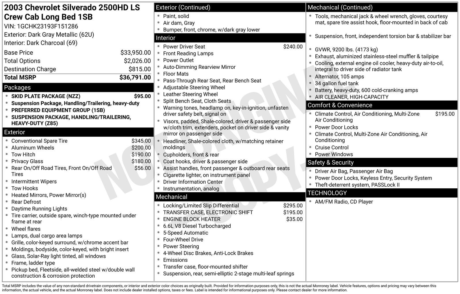 2003 Chevrolet Silverado 2500 HD LS