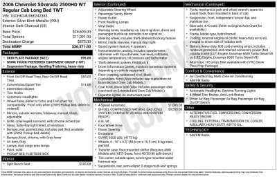 2006 Chevrolet Silverado 2500 HD Work Truck