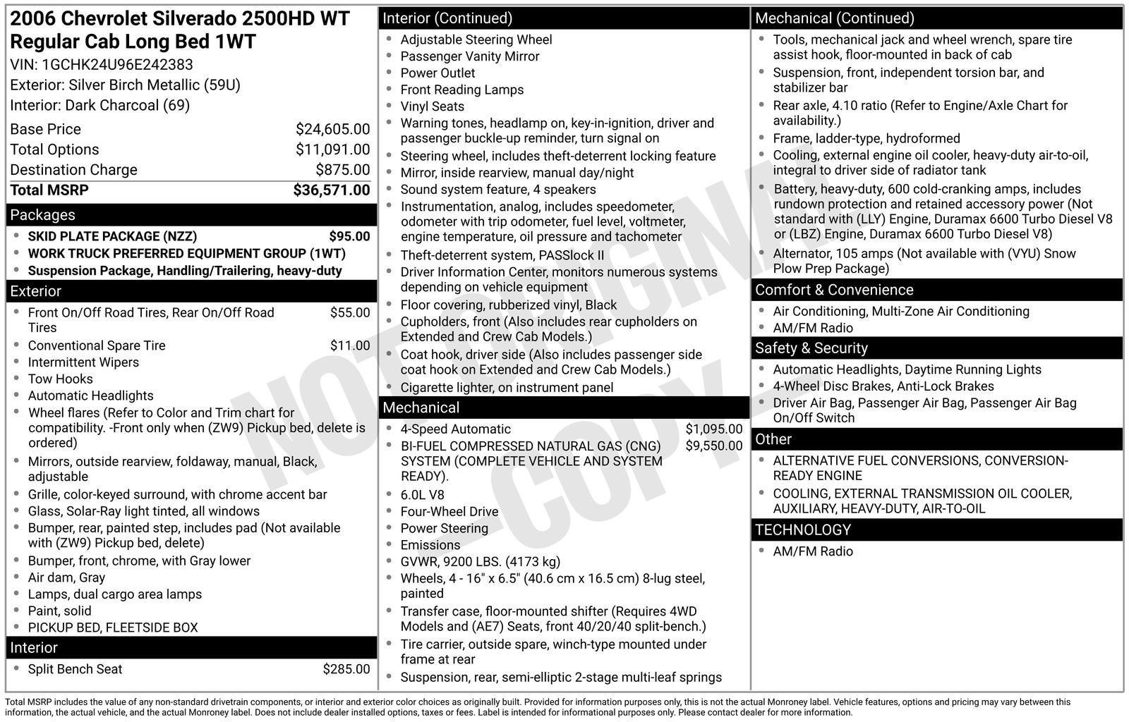 2006 Chevrolet Silverado 2500 HD Work Truck