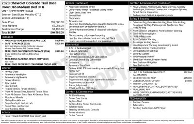 2023 Chevrolet Colorado Trail Boss