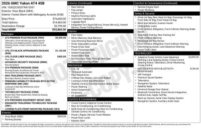 2026 GMC Yukon AT4