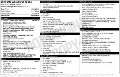 2021 GMC Yukon XL Denali