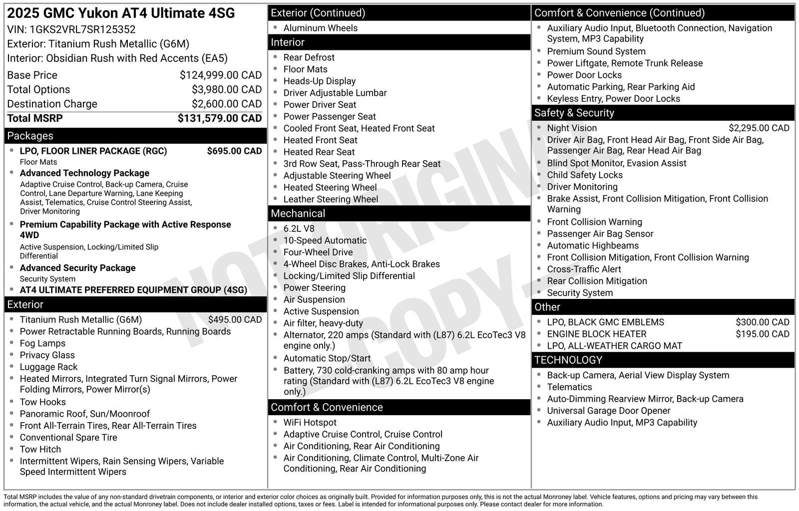 2025 GMC Yukon AT4 Ultimate