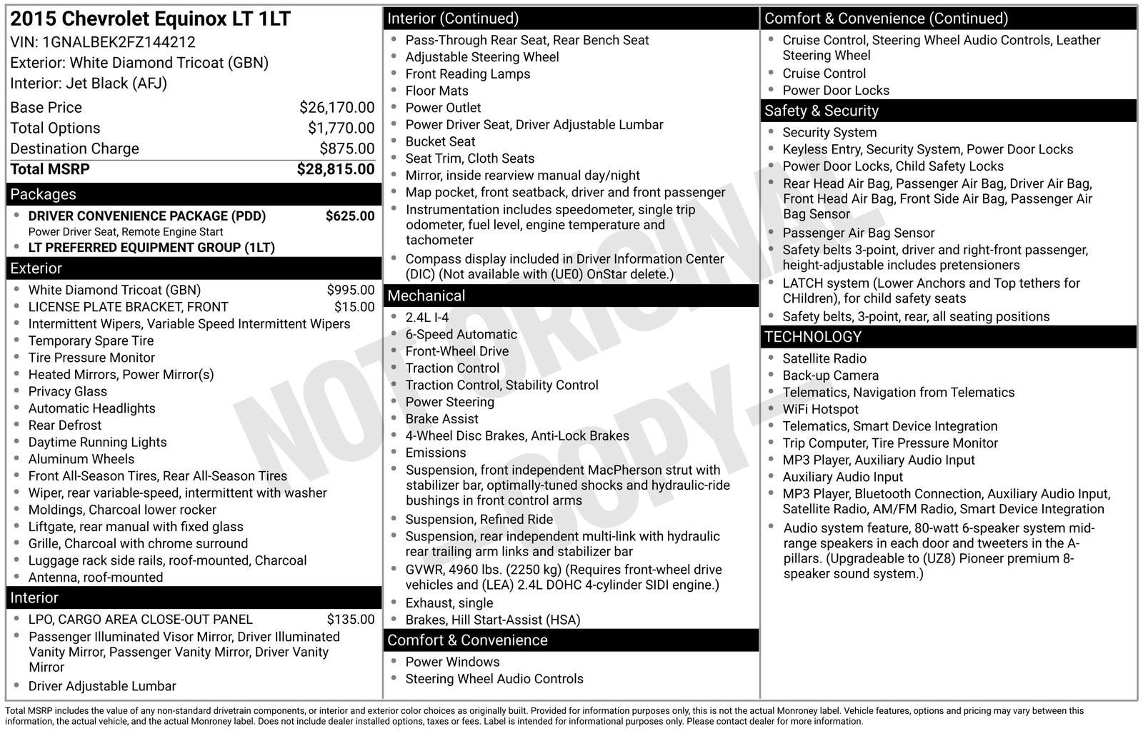 2015 Chevrolet Equinox LT