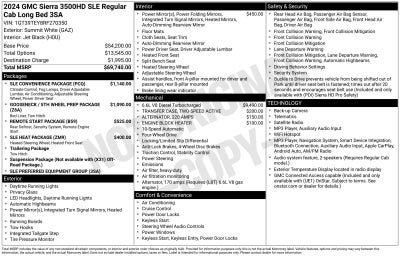 2024 GMC Sierra 3500 HD SLE DRW