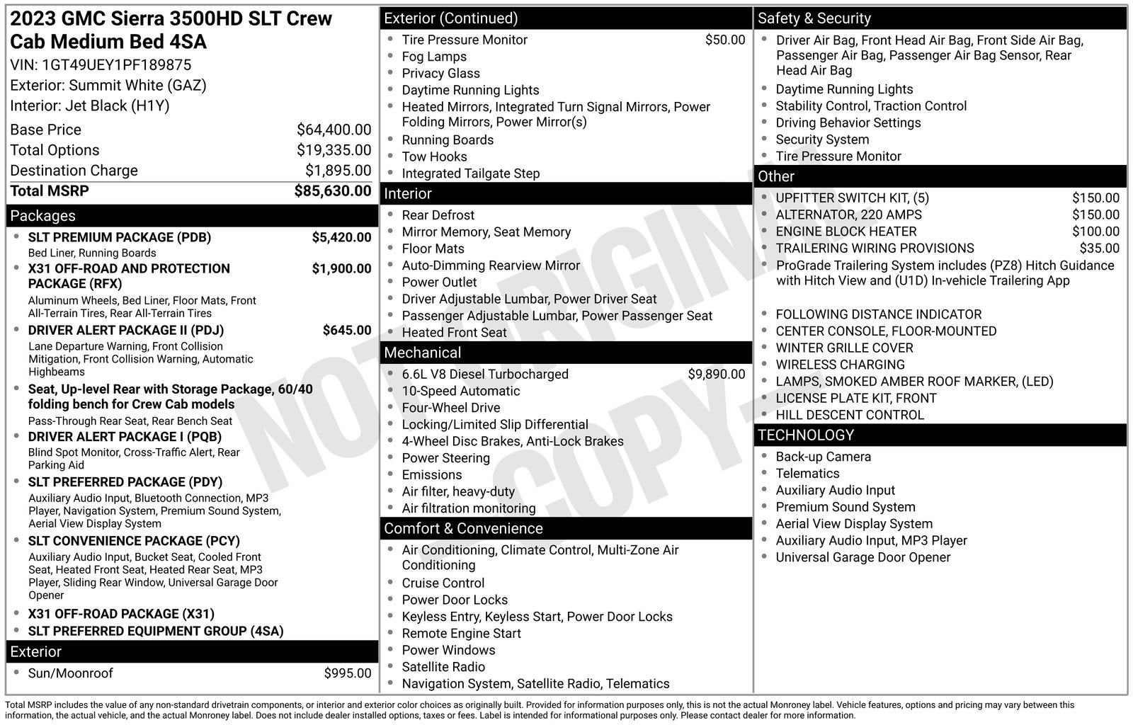 2023 GMC Sierra 3500 HD SLT