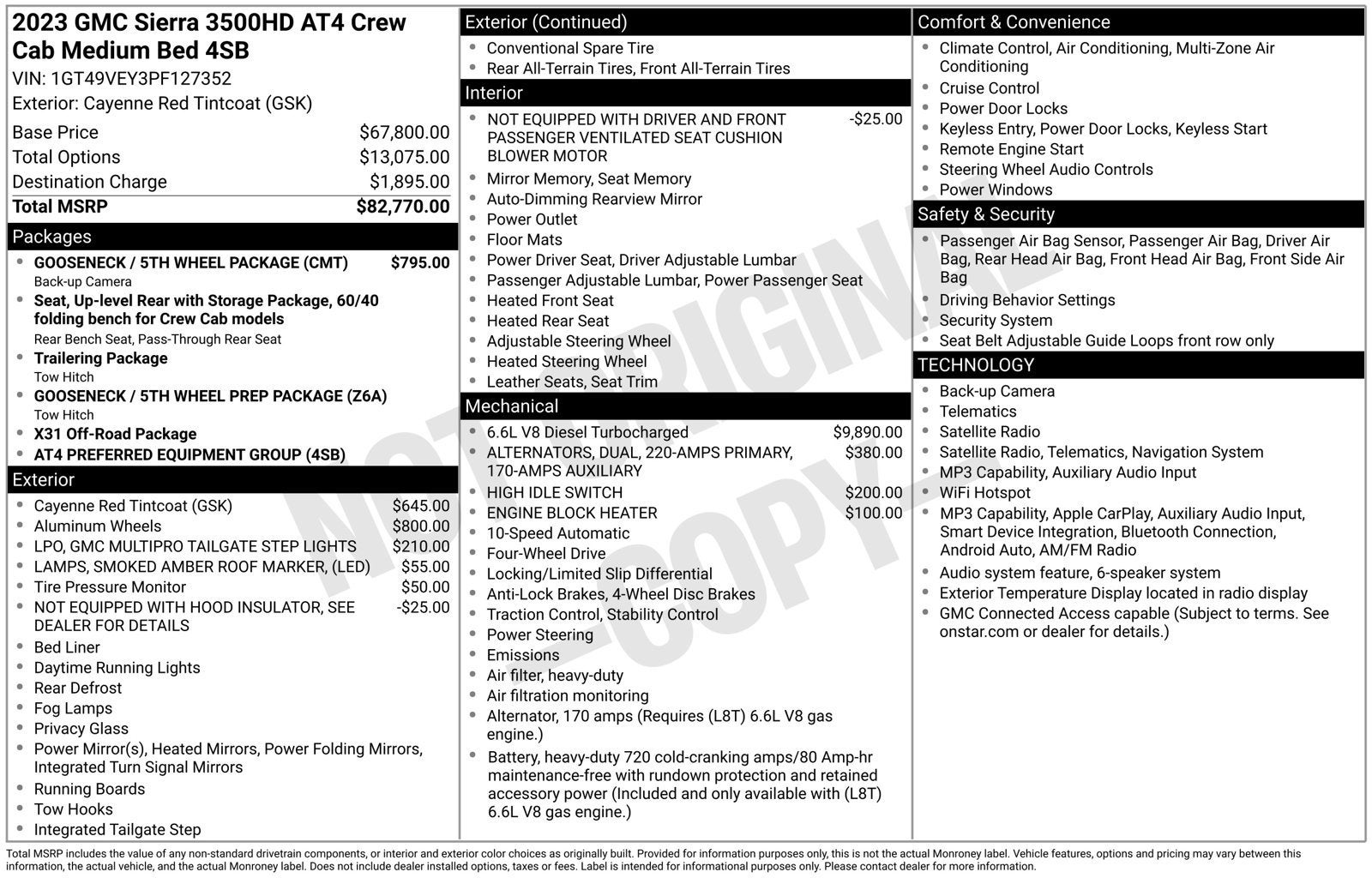 2023 GMC Sierra 3500 HD AT4