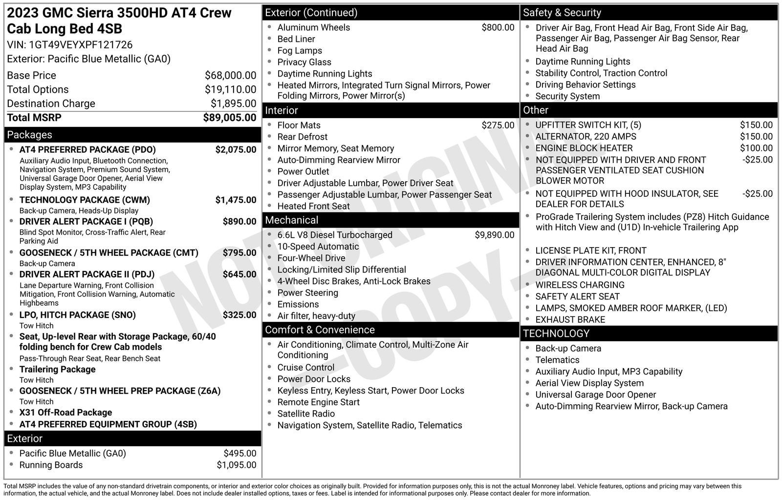 2023 GMC Sierra 3500 HD AT4