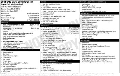 2024 GMC Sierra 3500 HD Denali