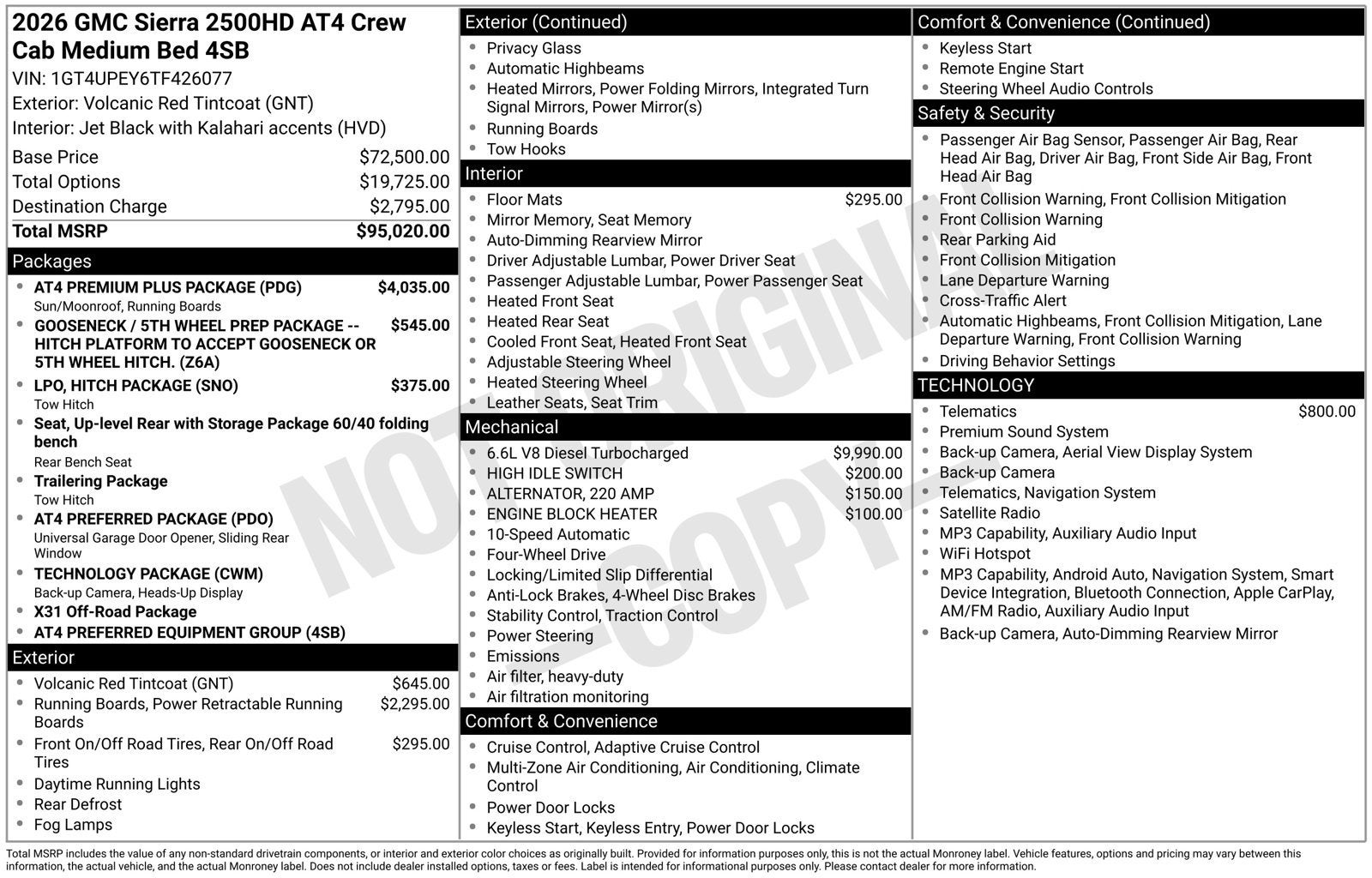 2026 GMC Sierra 2500 HD AT4