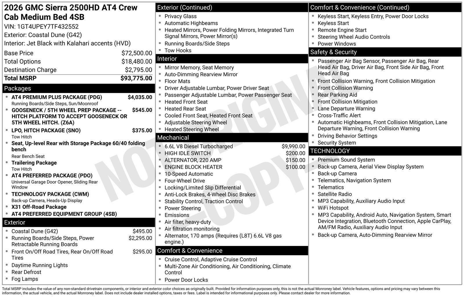 2026 GMC Sierra 2500 HD AT4