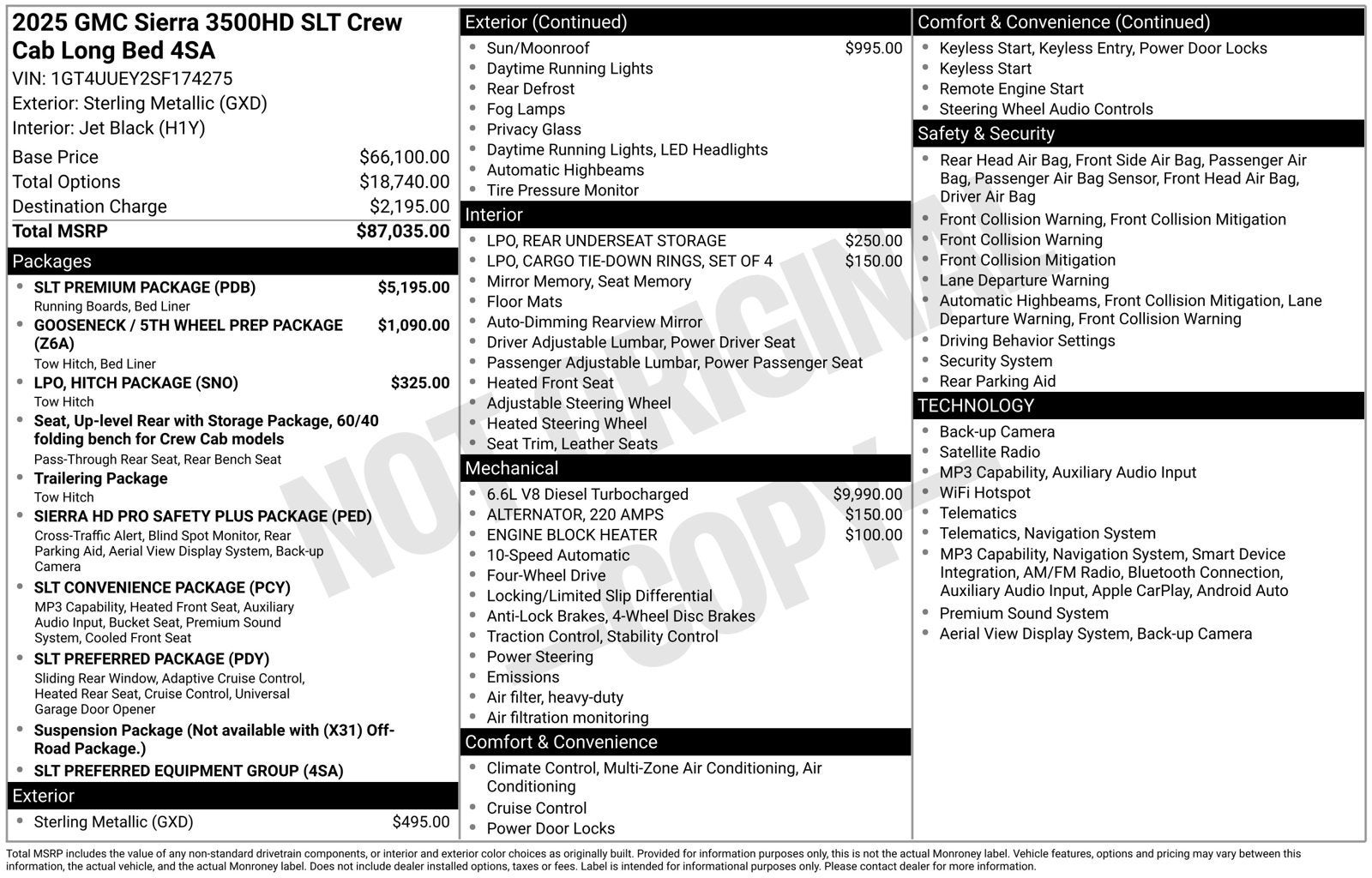 2025 GMC Sierra 3500 HD SLT