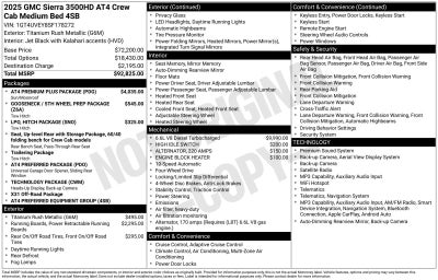2025 GMC Sierra 3500 HD AT4