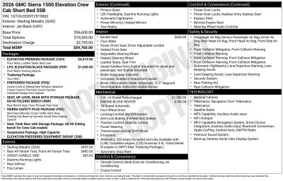 2026 GMC Sierra 1500 Elevation