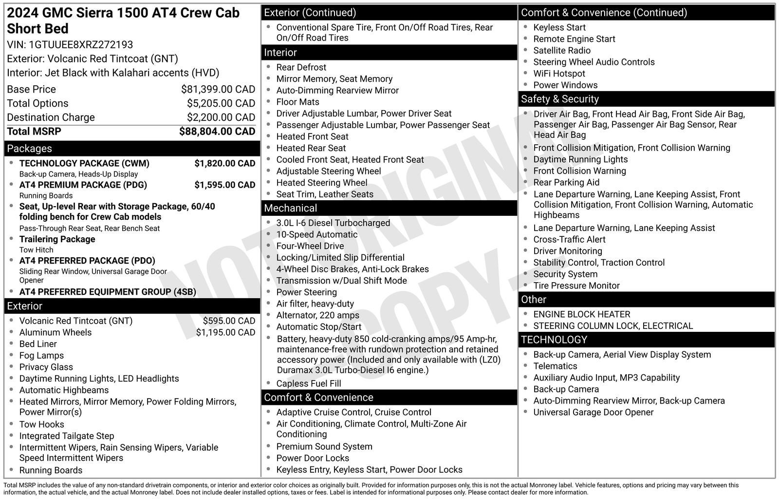 2024 GMC Sierra 1500 AT4