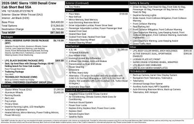 2026 GMC Sierra 1500 Denali