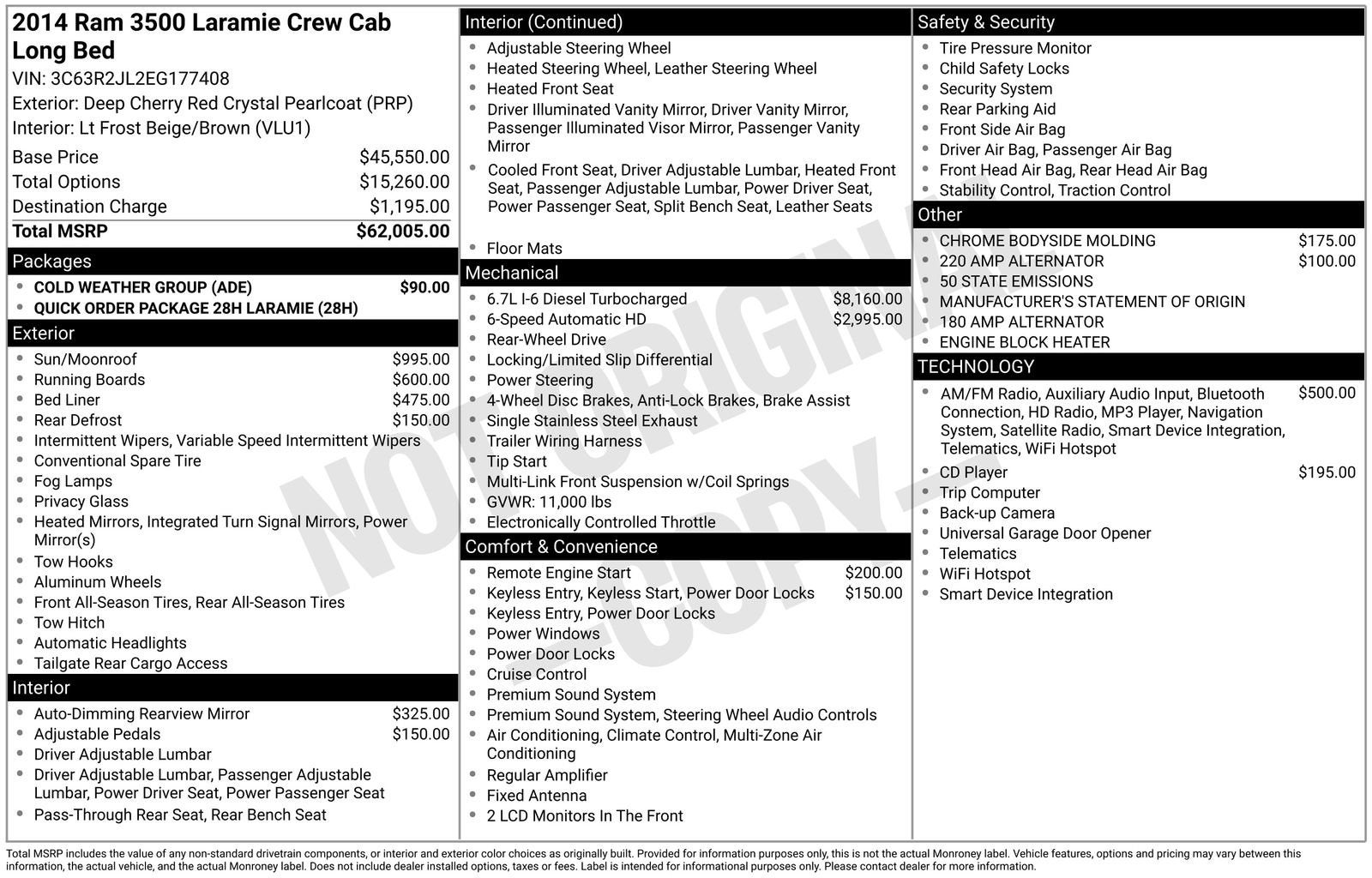 2014 RAM 3500 Laramie