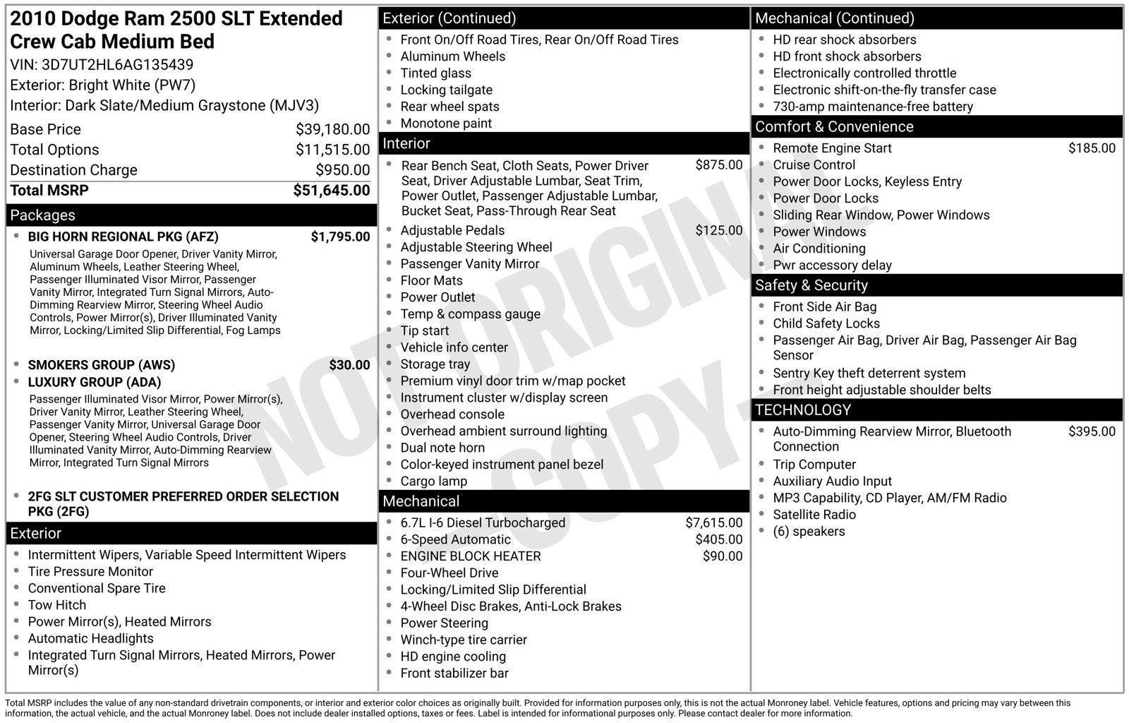 2010 Dodge Ram 2500 SLT