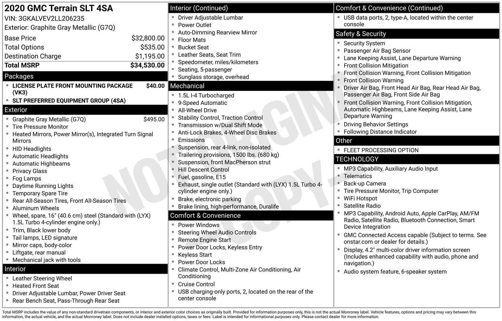 2020 GMC Terrain SLT