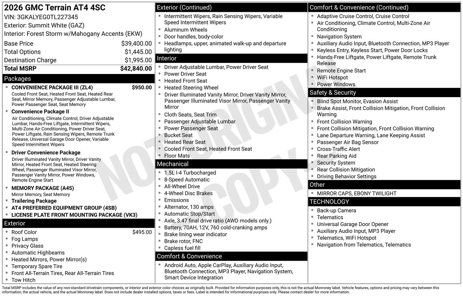 2026 GMC Terrain AT4