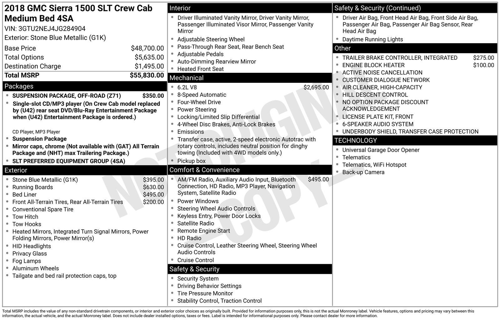2018 GMC Sierra 1500 SLT