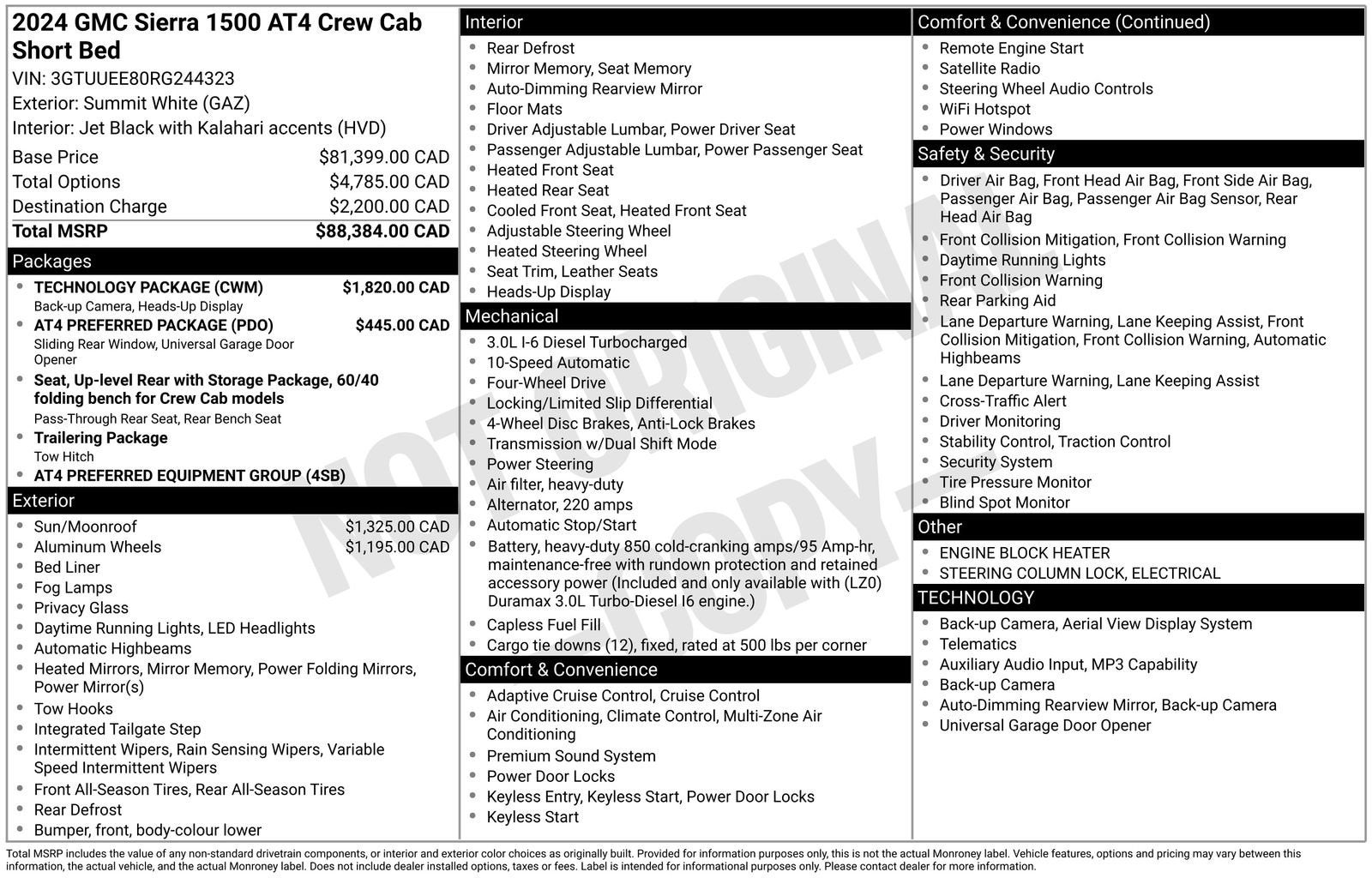 2024 GMC Sierra 1500 AT4