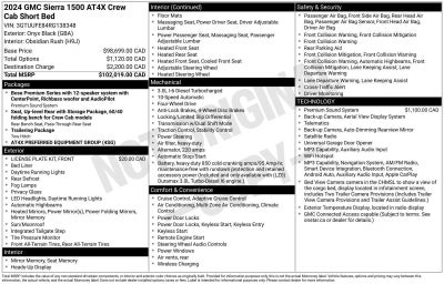 2024 GMC Sierra 1500 AT4X