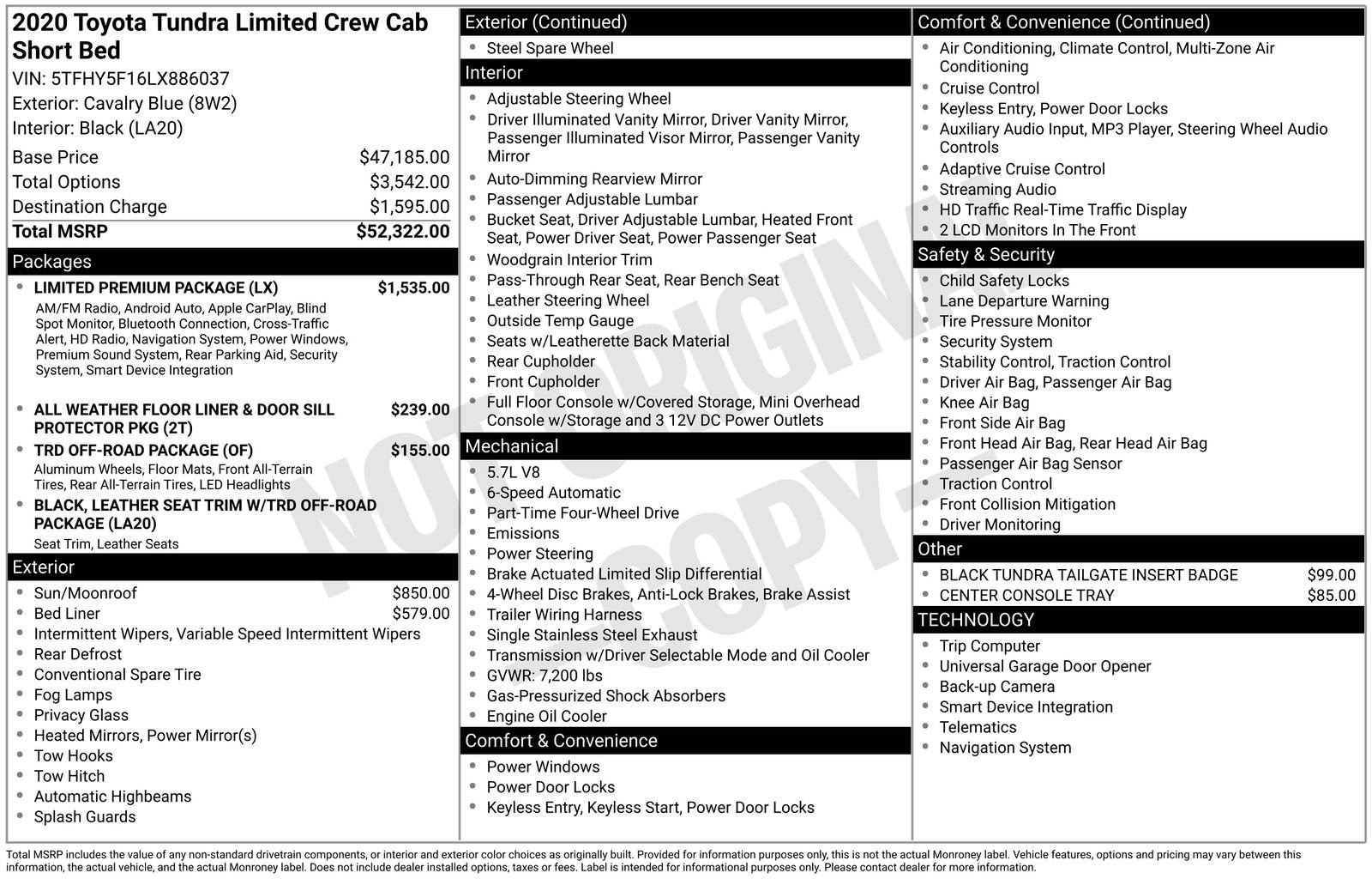 2020 Toyota Tundra 4WD Limited