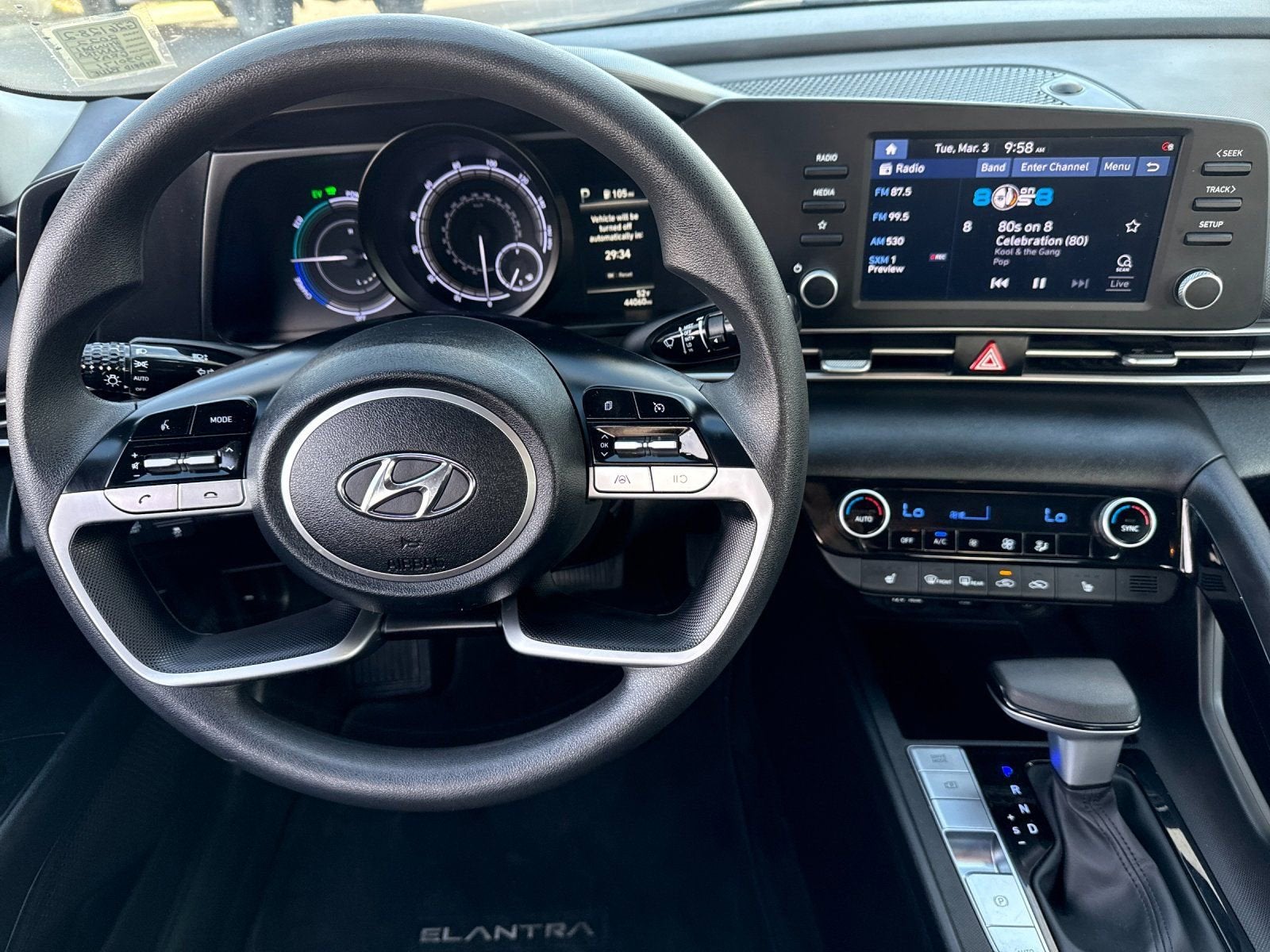 2022 Hyundai Elantra Hybrid Blue