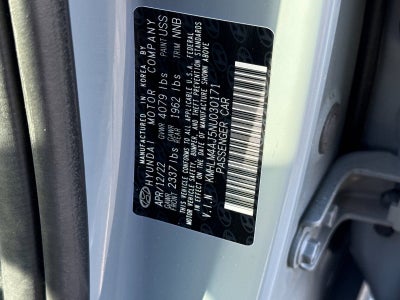 2022 Hyundai Elantra Hybrid Blue