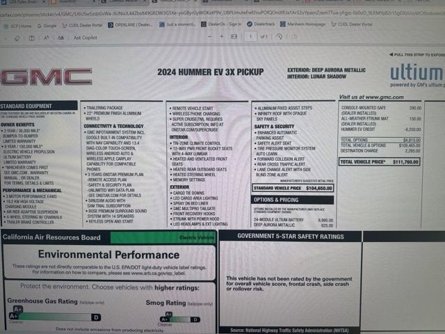 2024 GMC HUMMER EV Pickup 3X