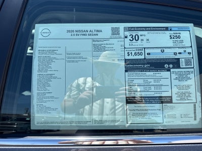2026 Nissan Altima 2.5 SV