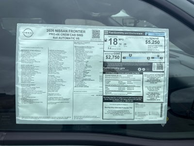 2026 Nissan Frontier PRO-4X