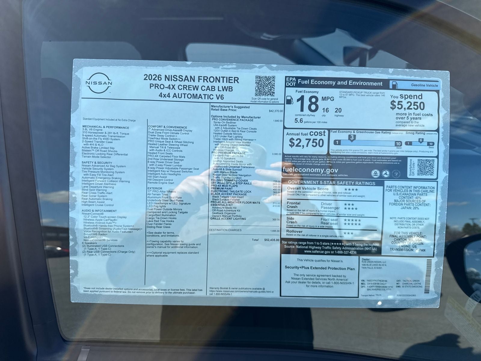 2026 Nissan Frontier PRO-4X