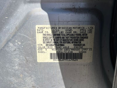 2012 Nissan Sentra 2.0 S