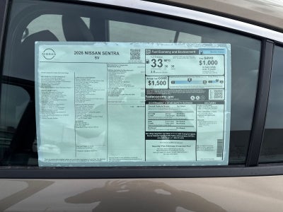 2026 Nissan Sentra SV