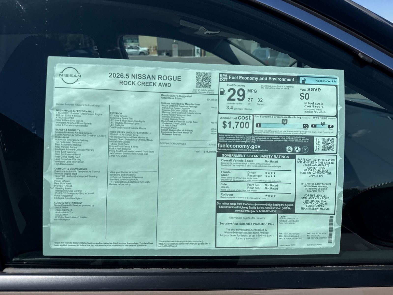 2026 Nissan Rogue Rock Creek