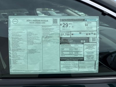 2026 Nissan Rogue Rock Creek