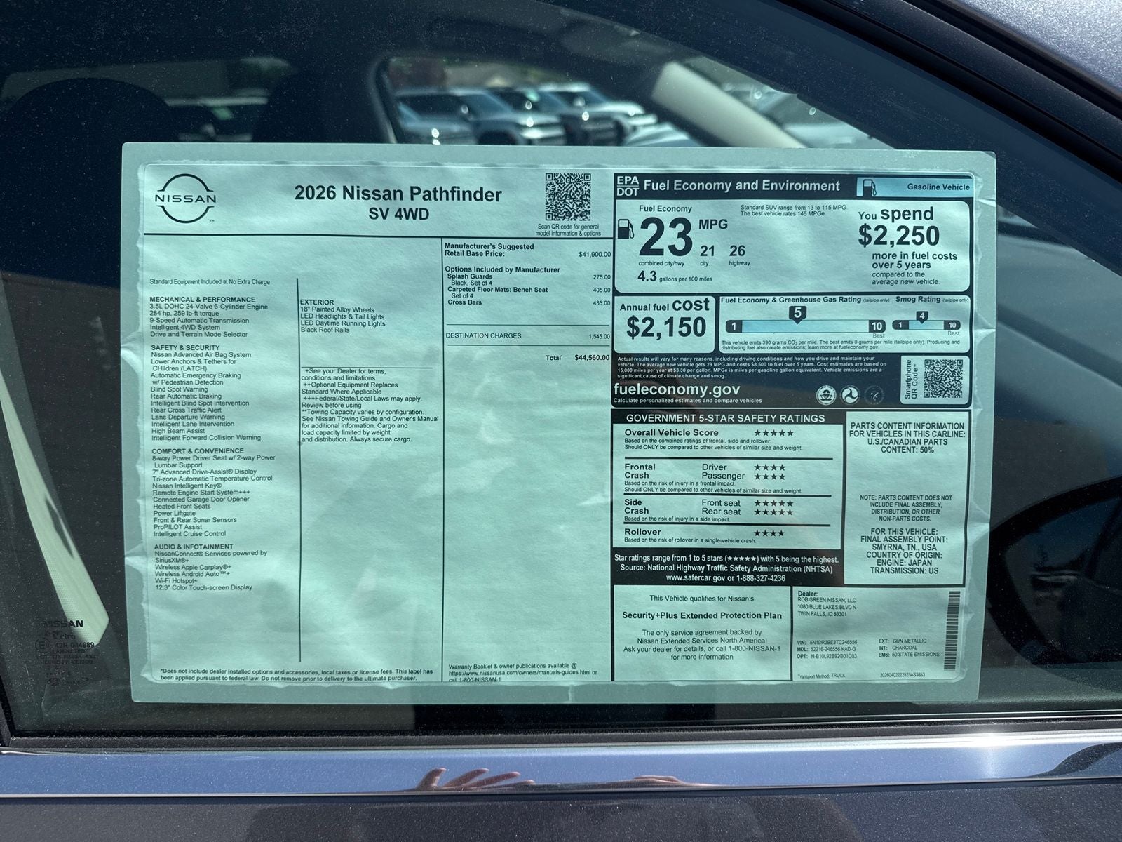 2026 Nissan Pathfinder SV