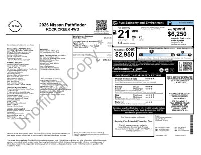 2026 Nissan Pathfinder Rock Creek