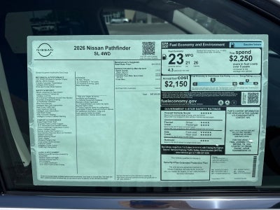 2026 Nissan Pathfinder SL
