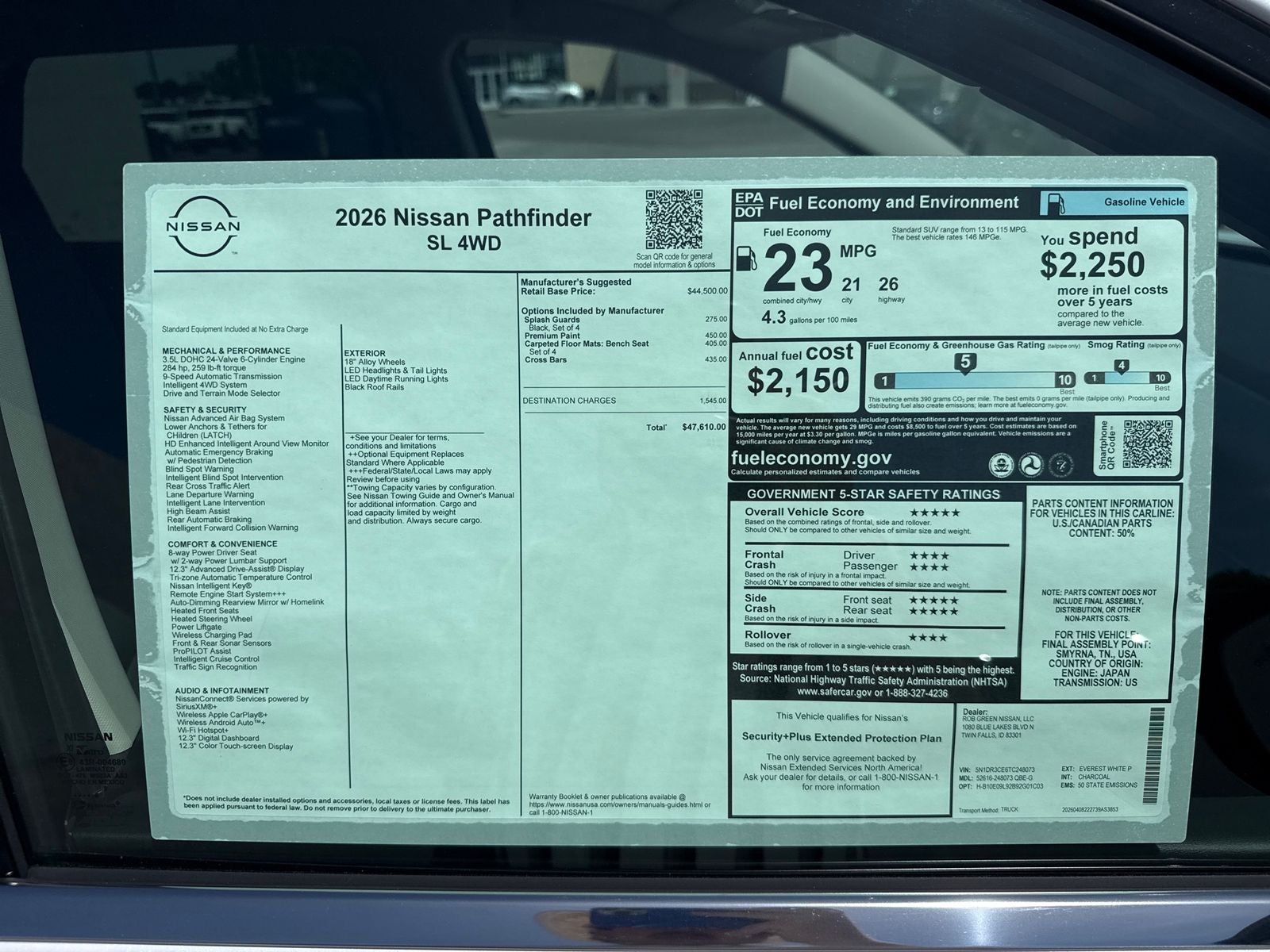 2026 Nissan Pathfinder SL