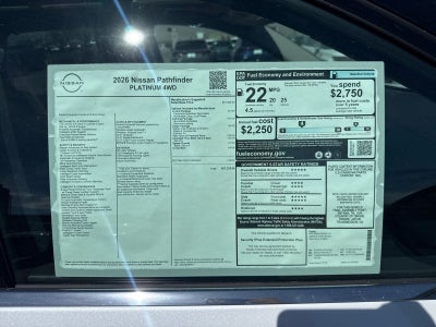 2026 Nissan Pathfinder Platinum