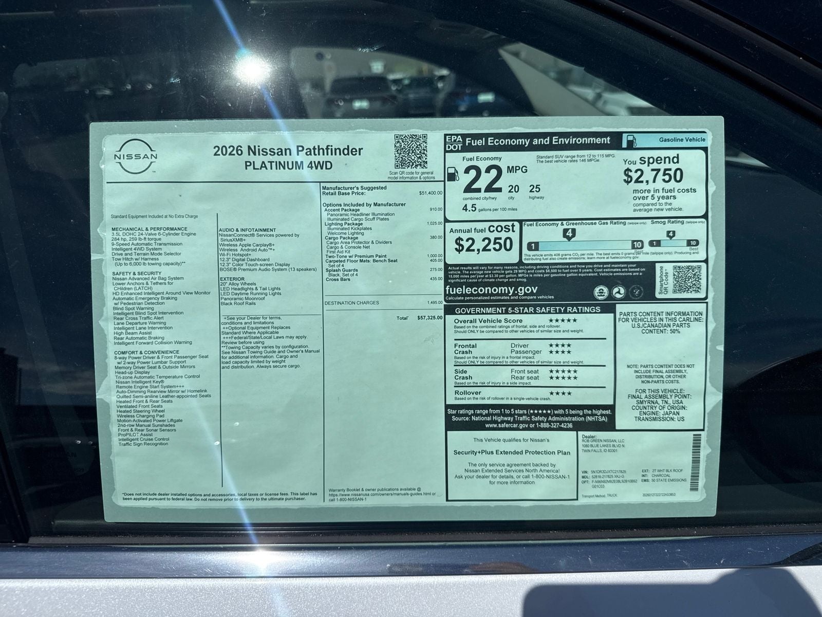 2026 Nissan Pathfinder Platinum